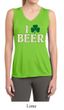 Ladies Shirt I Love Beer Moisture Wicking Sleeveless Tee T-Shirt