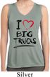 Ladies Shirt I Love Big Trucks Sleeveless Moisture Wicking Tee T-Shirt
