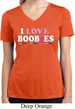 Ladies Shirt I Love Boobies Moisture Wicking V-neck Tee T-Shirt