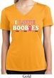 Ladies Shirt I Love Boobies Moisture Wicking V-neck Tee T-Shirt