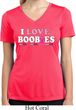 Ladies Shirt I Love Boobies Moisture Wicking V-neck Tee T-Shirt
