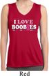 Ladies Shirt I Love Boobies Sleeveless Moisture Wicking Tee T-Shirt