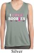 Ladies Shirt I Love Boobies Sleeveless Moisture Wicking Tee T-Shirt