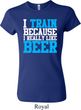 Ladies Shirt I Train For Beer Crewneck Tee T-Shirt