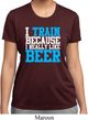 Ladies Shirt I Train For Beer Moisture Wicking Tee T-Shirt