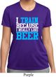 Ladies Shirt I Train For Beer Moisture Wicking Tee T-Shirt