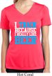 Ladies Shirt I Train For Beer Moisture Wicking V-neck Tee