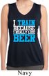 Ladies Shirt I Train For Beer Sleeveless Moisture Wicking Tee