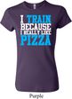 Ladies Shirt I Train For Pizza Crewneck Tee T-Shirt