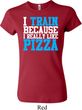 Ladies Shirt I Train For Pizza Crewneck Tee T-Shirt