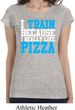 Ladies Shirt I Train For Pizza Longer Length Tee T-Shirt
