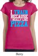 Ladies Shirt I Train For Pizza Longer Length Tee T-Shirt