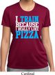 Ladies Shirt I Train For Pizza Moisture Wicking Tee T-Shirt