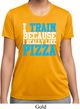 Ladies Shirt I Train For Pizza Moisture Wicking Tee T-Shirt