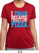 Ladies Shirt I Train For Pizza Moisture Wicking Tee T-Shirt