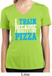 Ladies Shirt I Train For Pizza Moisture Wicking V-neck Tee
