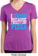 Ladies Shirt I Train For Pizza Moisture Wicking V-neck Tee