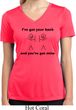 Ladies Shirt I've Got Your Back Moisture Wicking V-neck Tee T-Shirt