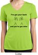 Ladies Shirt I've Got Your Back Moisture Wicking V-neck Tee T-Shirt