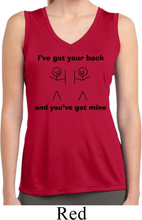 Ladies Shirt I've Got Your Back Sleeveless Moisture Wicking T-Shirt