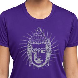 Ladies Shirt Iconic Buddha Moisture Wicking Tee T-Shirt