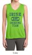 Ladies Shirt Irish Drinking Team Sleeveless Moisture Wicking Tee
