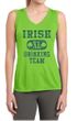Ladies Shirt Irish Drinking Team Sleeveless Moisture Wicking Tee