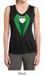 Ladies Shirt Irish Tuxedo Sleeveless Moisture Wicking Tee T-Shirt