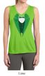 Ladies Shirt Irish Tuxedo Sleeveless Moisture Wicking Tee T-Shirt