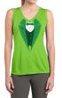 Ladies Shirt Irish Tuxedo Sleeveless Moisture Wicking Tee T-Shirt