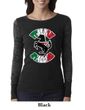 Ladies Shirt Italian Stallion Burnout Long Sleeve Tee T-Shirt