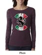 Ladies Shirt Italian Stallion Burnout Long Sleeve Tee T-Shirt