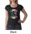 Ladies Shirt Italian Stallion Scoop Neck Tee T-Shirt