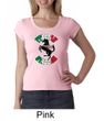 Ladies Shirt Italian Stallion Scoop Neck Tee T-Shirt