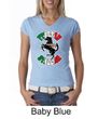 Ladies Shirt Italian Stallion V-neck Tee T-Shirt