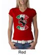 Ladies Shirt Italian Stallion V-neck Tee T-Shirt