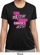 Ladies Shirt Kicked Cancers Ass Moisture Wicking Tee T-Shirt