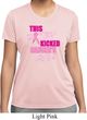 Ladies Shirt Kicked Cancers Ass Moisture Wicking Tee T-Shirt