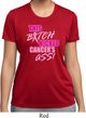 Ladies Shirt Kicked Cancers Ass Moisture Wicking Tee T-Shirt