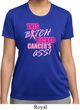 Ladies Shirt Kicked Cancers Ass Moisture Wicking Tee T-Shirt