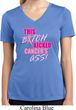 Ladies Shirt Kicked Cancers Ass Moisture Wicking V-neck Tee T-Shirt