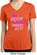 Ladies Shirt Kicked Cancers Ass Moisture Wicking V-neck Tee T-Shirt