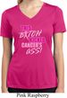 Ladies Shirt Kicked Cancers Ass Moisture Wicking V-neck Tee T-Shirt