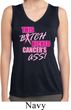 Ladies Shirt Kicked Cancers Ass Sleeveless Moisture Wicking Tee