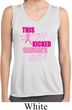 Ladies Shirt Kicked Cancers Ass Sleeveless Moisture Wicking Tee