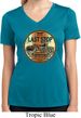 Ladies Shirt Last Stop Moisture Wicking V-neck Tee