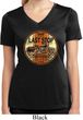 Ladies Shirt Last Stop Moisture Wicking V-neck Tee