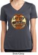 Ladies Shirt Last Stop Moisture Wicking V-neck Tee