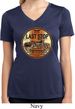 Ladies Shirt Last Stop Moisture Wicking V-neck Tee