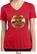 Ladies Shirt Last Stop Moisture Wicking V-neck Tee